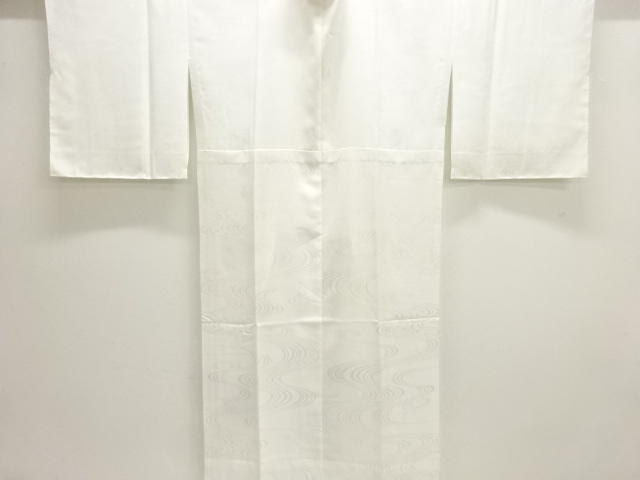 流水模様織出し単衣長襦袢